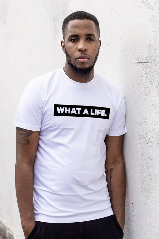 What a Life™ Branded T-Shirt - White