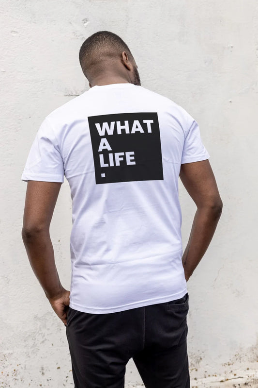 What a Life™ Branded T-Shirt - White