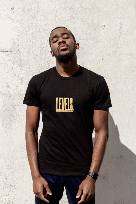 Levels® London Signature - It's A Mindset™ Branded T-Shirt - Black